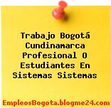 Trabajo Bogotá Cundinamarca Profesional O Estudiantes En Sistemas Sistemas