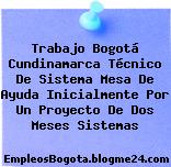 Trabajo Bogotá Cundinamarca Técnico De Sistema Mesa De Ayuda Inicialmente Por Un Proyecto De Dos Meses Sistemas