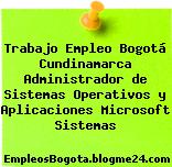 Trabajo Empleo Bogotá Cundinamarca Administrador de Sistemas Operativos y Aplicaciones Microsoft Sistemas