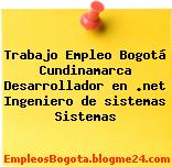 Trabajo Empleo Bogotá Cundinamarca Desarrollador en .net Ingeniero de sistemas Sistemas
