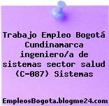 Trabajo Empleo Bogotá Cundinamarca ingeniero/a de sistemas sector salud (C-087) Sistemas