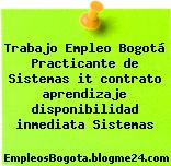 Trabajo Empleo Bogotá Practicante de Sistemas it contrato aprendizaje disponibilidad inmediata Sistemas