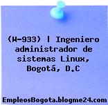 (W-933) | Ingeniero administrador de sistemas Linux, Bogotá, D.C