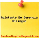 Asistente De Gerencia Bilingue