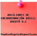 AUXILIARES DE ENCUADERNACIÓN &8211; BOGOTÁ D.C