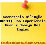 Secretaria Bilingüe &8211; Con Experiencia Buen Y Manejo Del Ingles