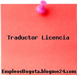 Traductor / Licencia