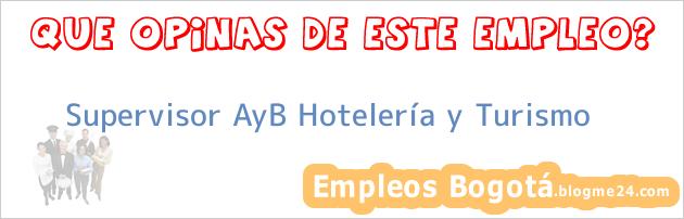 Supervisor AyB Hotelería y Turismo