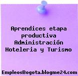 Aprendices etapa productiva Administración Hoteleria y Turismo