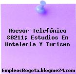 Asesor Telefónico &8211; Estudios En Hoteleria Y Turismo