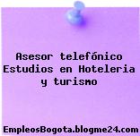 Asesor telefónico Estudios en Hoteleria y turismo