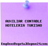 AUXILIAR CONTABLE HOTELERIA TURISMO