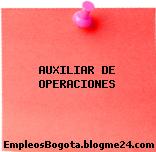 AUXILIAR DE OPERACIONES