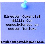 Director Comercial &8211; Con conocimientos en sector Turismo