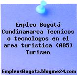 Empleo Bogotá Cundinamarca Tecnicos o tecnologos en el area turistica (A85) Turismo