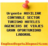 Urgente AUXILIAR CONTABLE SECTOR TURISMO HOTELES AGENCIAS DE VIAJES GRAN OPORTUNIDAD LABORAL