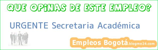 URGENTE Secretaria Académica