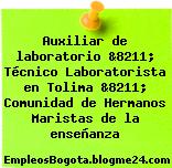 Auxiliar de laboratorio &8211; Técnico Laboratorista en Tolima &8211; Comunidad de Hermanos Maristas de la enseñanza