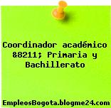 Coordinador académico &8211; Primaria y Bachillerato