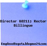 Director &8211; Rector Billingue