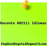 Docente &8211; Idiomas