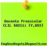 Docente Preescolar CLIL &8211; [Y.893]