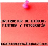 INSTRUCTOR DE DIBUJO, PINTURA Y FOTOGRAFÍA