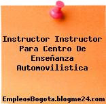 Instructor Instructor Para Centro De Enseñanza Automovilistica