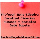 Profesor Hora Cátedra Facultad Ciencias Humanas Y sociales Sede Bogota