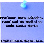 Profesor Hora Cátedra, Facultad De Medicina Sede Santa Marta