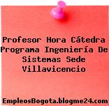 Profesor Hora Cátedra Programa Ingeniería De Sistemas Sede Villavicencio