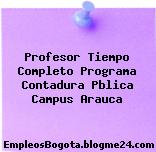 Profesor Tiempo Completo Programa Contadura Pblica Campus Arauca
