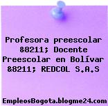 Profesora preescolar &8211; Docente Preescolar en Bolívar &8211; REDCOL S.A.S