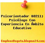 Psicorientador &8211; Psicólogo Con Experiencia En Ámbito Educativo