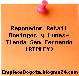 Reponedor Retail Domingos y Lunes? Tienda San Fernando (RIPLEY)