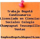 Trabajo Bogotá Cundinamarca Licenciado en Ciencias Sociales Colegio Champagnat Teusaquillo Ventas