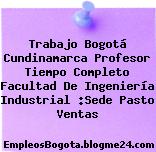 Trabajo Bogotá Cundinamarca Profesor Tiempo Completo Facultad De Ingeniería Industrial :Sede Pasto Ventas