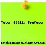 Tutor &8211; Profesor