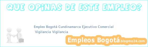 Empleo Bogotá Cundinamarca Ejecutivo Comercial | Vigilancia Vigilancia