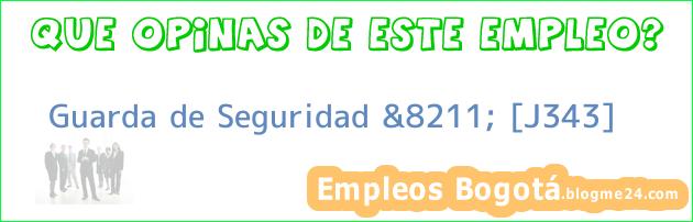 Guarda de Seguridad &8211; [J343]