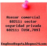 Asesor comercial &8211; sector seguridad privada &8211; [USK.789]