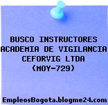 BUSCO INSTRUCTORES ACADEMIA DE VIGILANCIA CEFORVIG LTDA (MOY-729)
