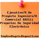 Ejecutivo/A De Proyecto Ingeniero/A Comercial &8211; Proyectos De Seguridad Electrónica