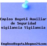 Empleo Bogotá Auxiliar de Seguridad vigilancia Vigilancia