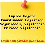 Empleo Bogotá Coordinador Logístico Seguridad y Vigilancia Privada Vigilancia