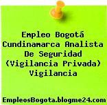 Empleo Bogotá Cundinamarca Analista De Seguridad (Vigilancia Privada) Vigilancia
