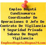 Empleo Bogotá Cundinamarca Coordinador de Operaciones o Jefe de Contrato De Vigilancia y Seguridad Privada Sabana de Bogot Vigilancia