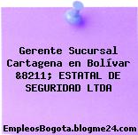 Gerente Sucursal Cartagena en Bolívar &8211; ESTATAL DE SEGURIDAD LTDA
