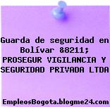 Guarda de seguridad en Bolívar &8211; PROSEGUR VIGILANCIA Y SEGURIDAD PRIVADA LTDA