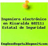 Ingeniero electrónico en Risaralda &8211; Estatal de Seguridad